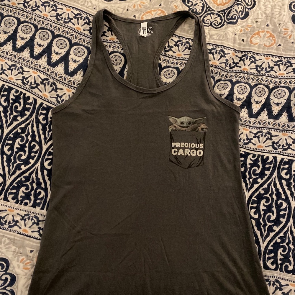 NEW Star Wars Baby Yoda Grogu Tank, Size L Juniors